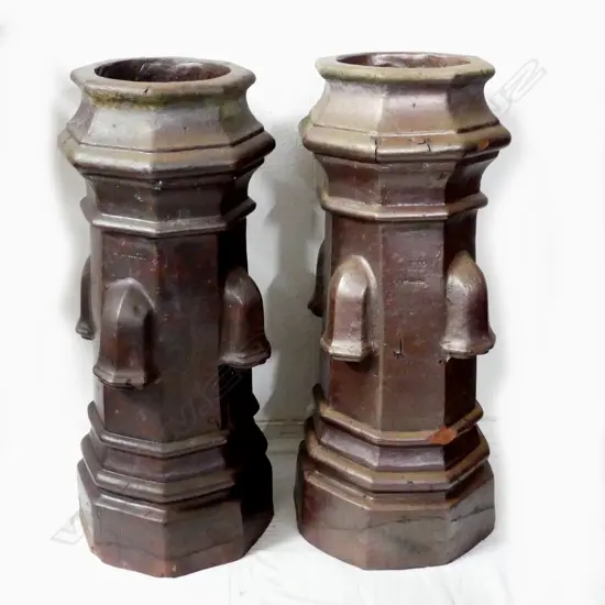 A pair of William Murphy chimney pots