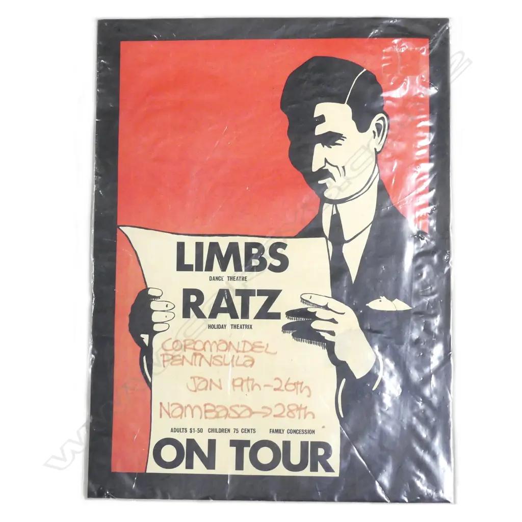 Limbs Dance Theatre and Ratz tour poster Image 1++