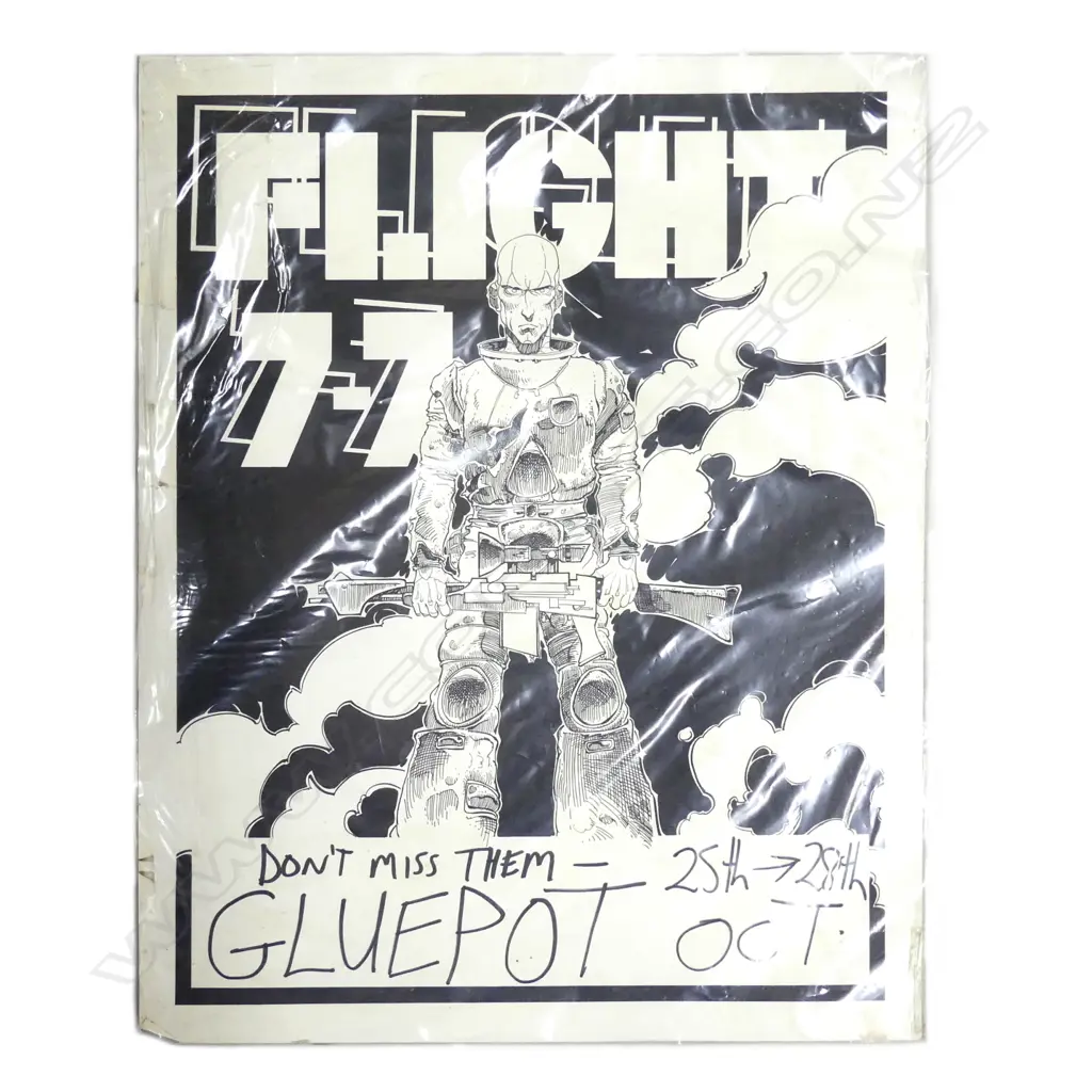 Two 'Flight 77' band posters Image 1++