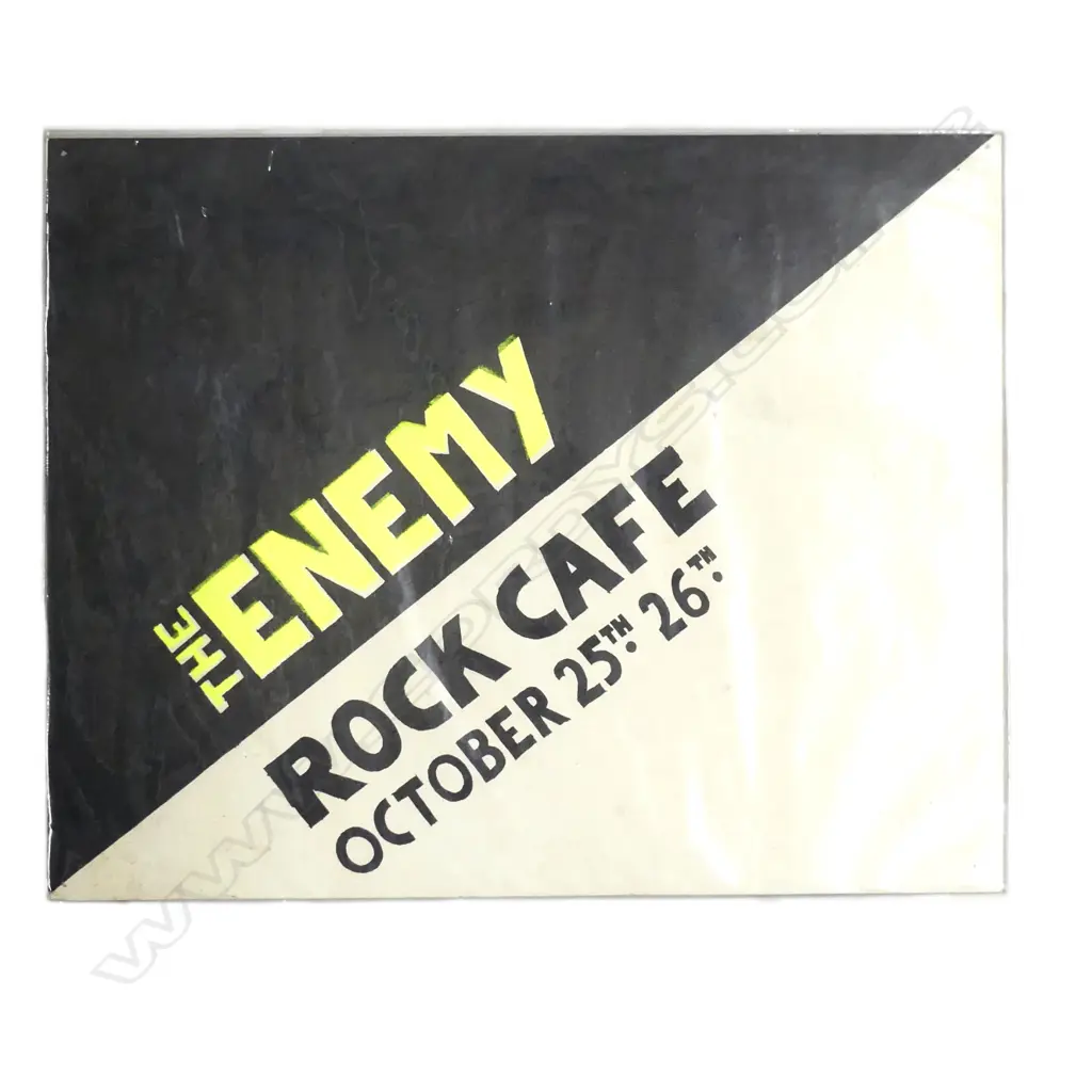 'The Enemy’ (formed early 1977 and fronted by vocalist Chris Knox) at Rock Café Image 1++