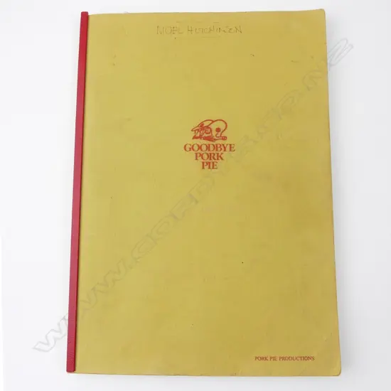 A screenplay script copy of Goodbye Pork Pie