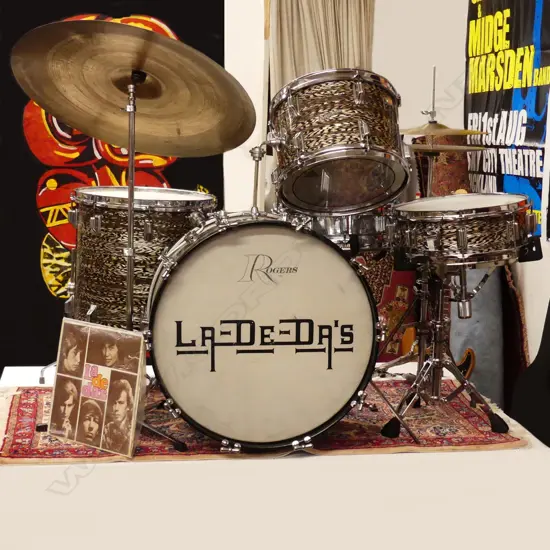 Original 'Hey Baby' La De Da's drum kit
