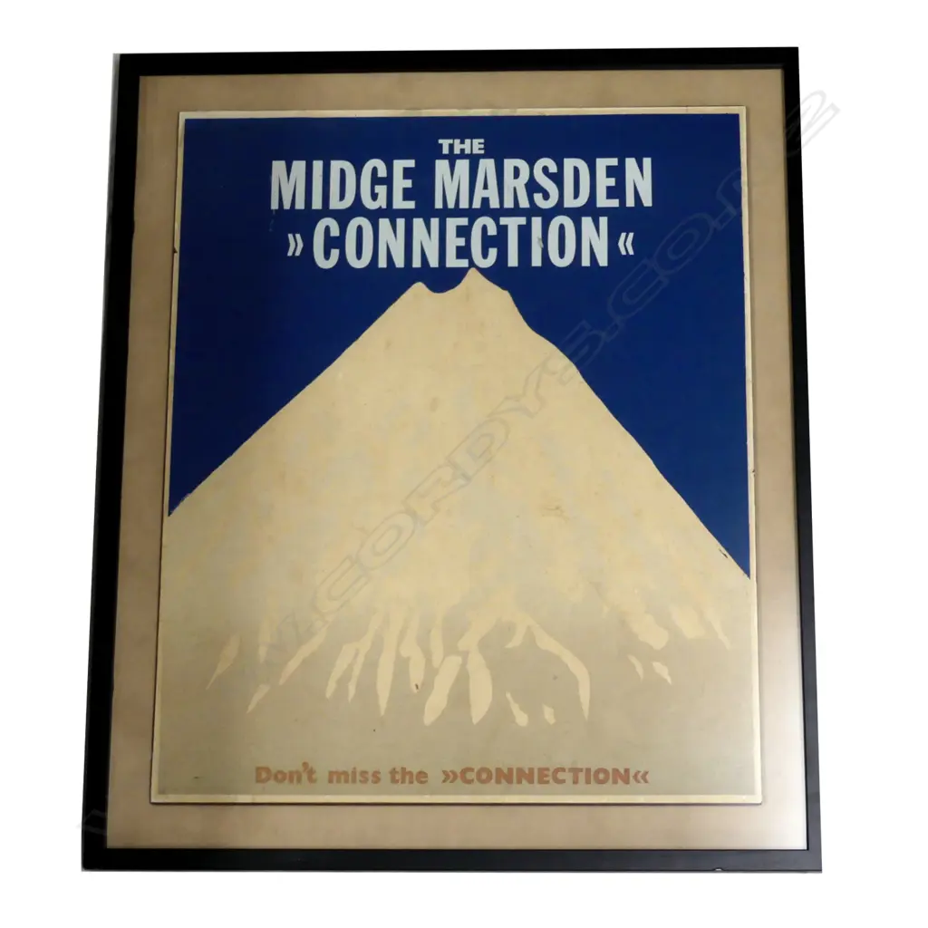 A framed promotional poster The Midge Marsden Connection Image 1++