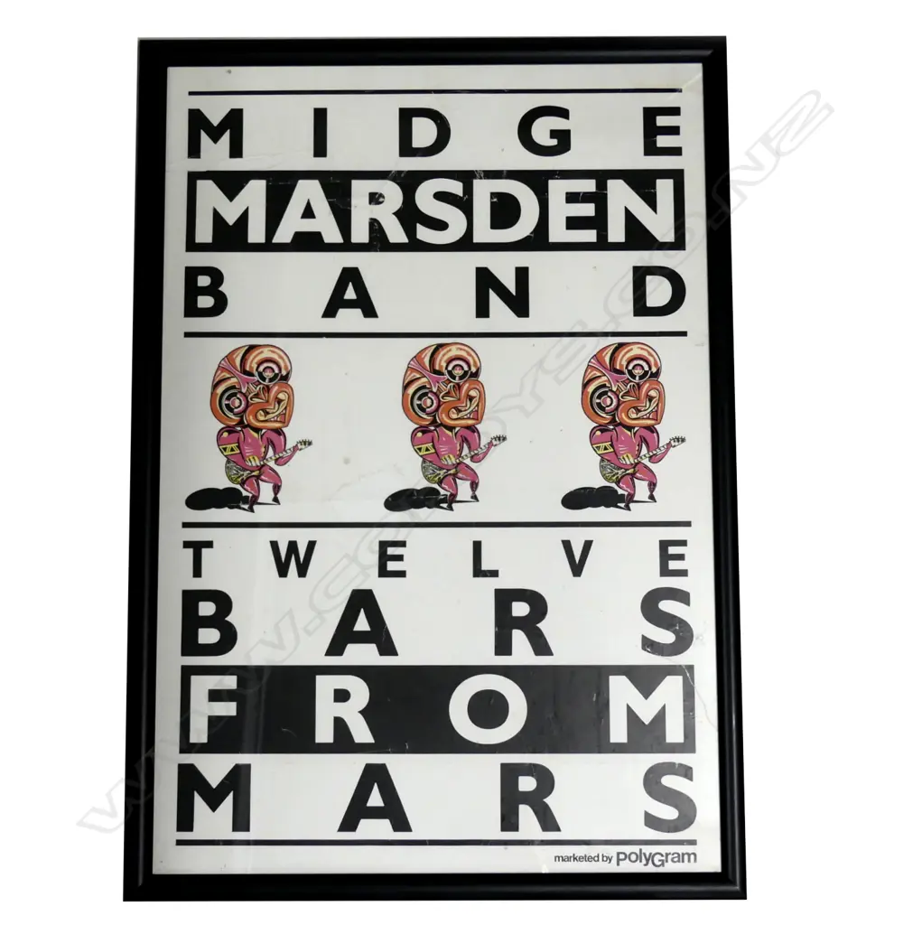 Framed promotional poster 12 Bars from Mars Image 1++