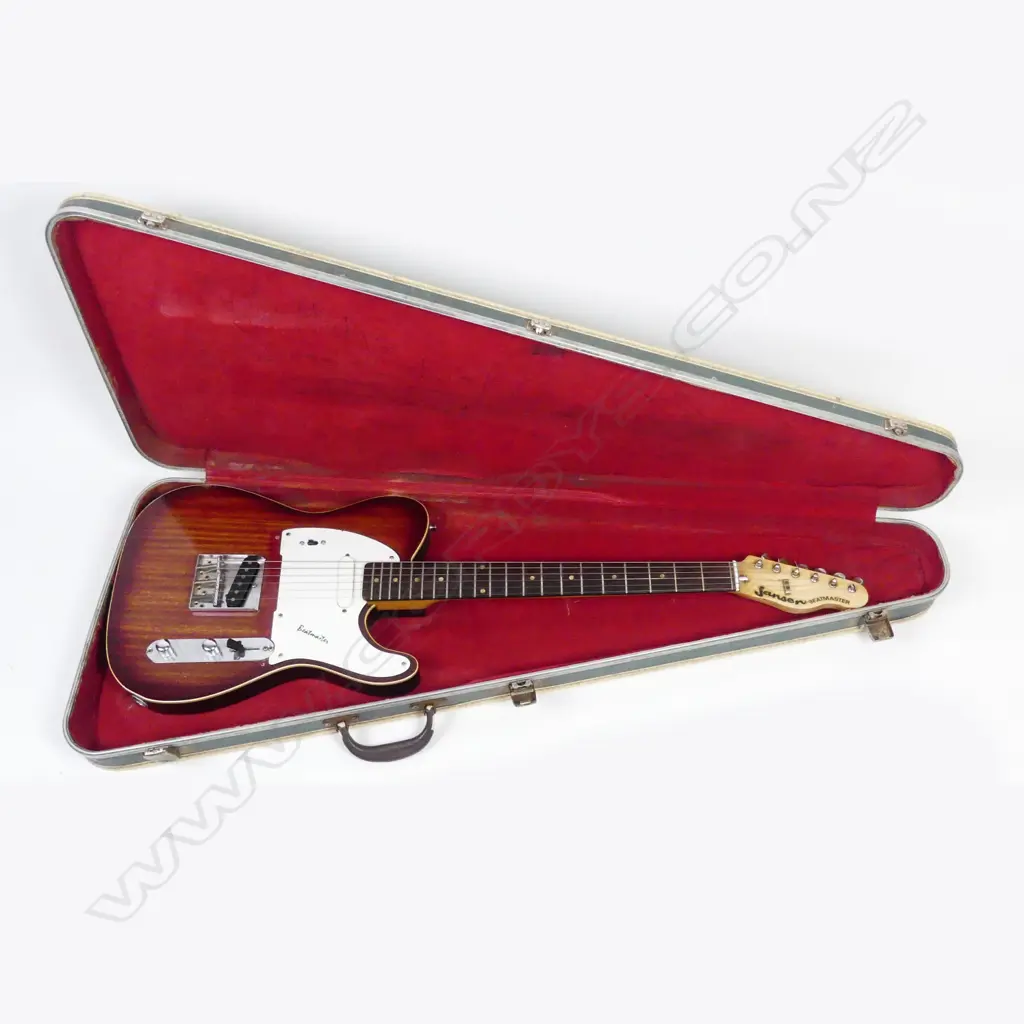 A cased Jansen Beatmaster electric guitar Image 1++