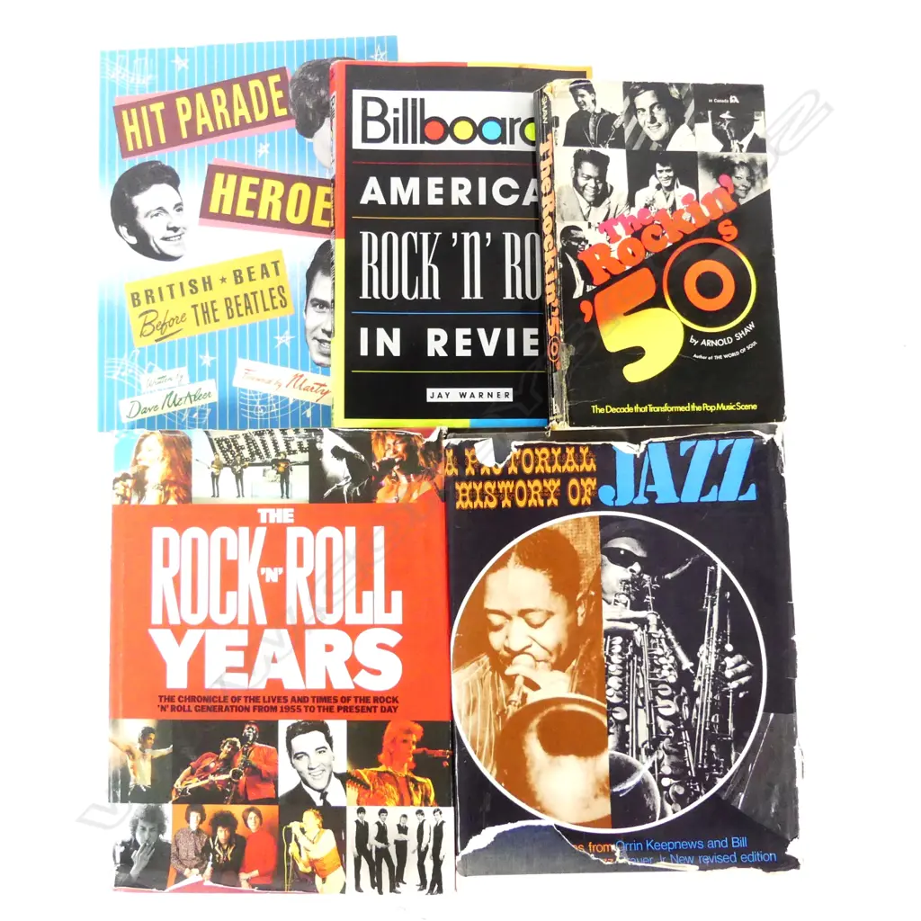 Five assorted books pertaining to music Image 1++