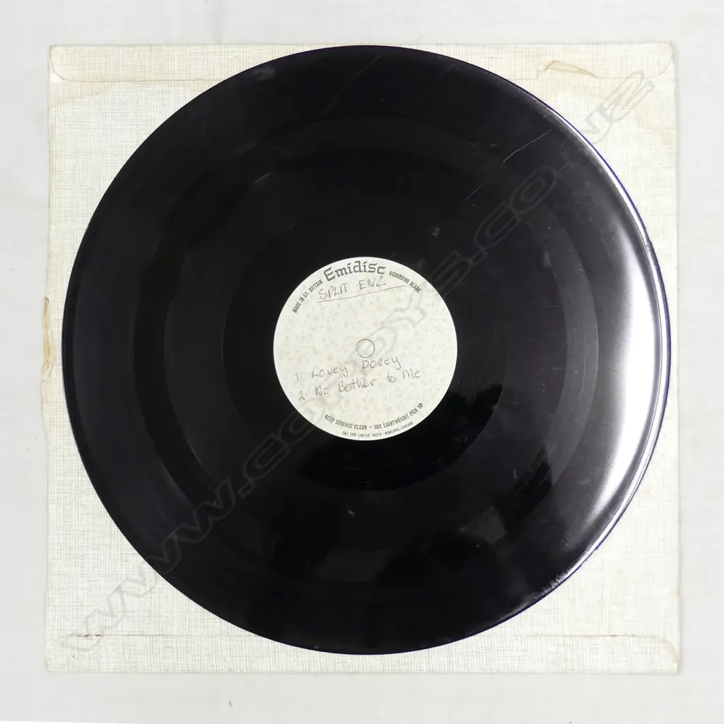 A unique Split Enz Emidisc studio pressing Image 1++