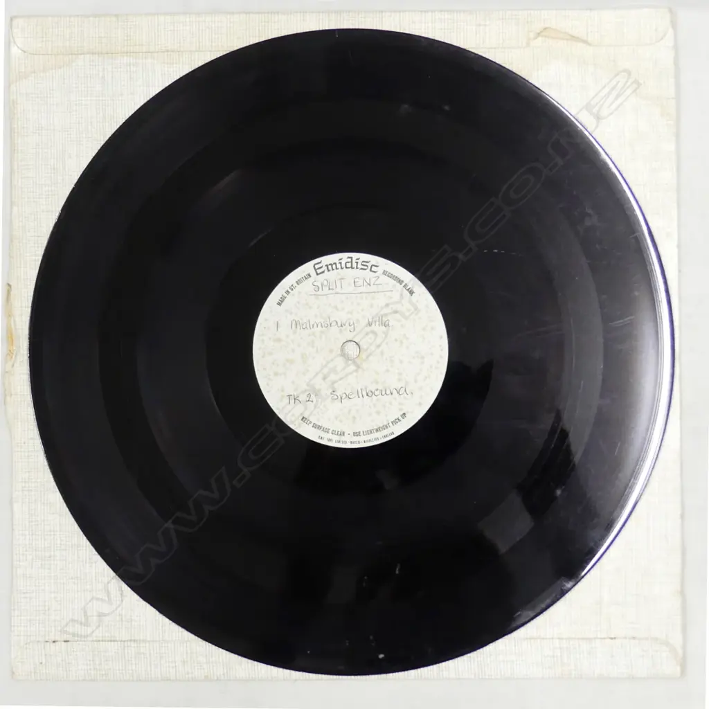 A unique Split Enz Emidisc studio pressing Image 1++