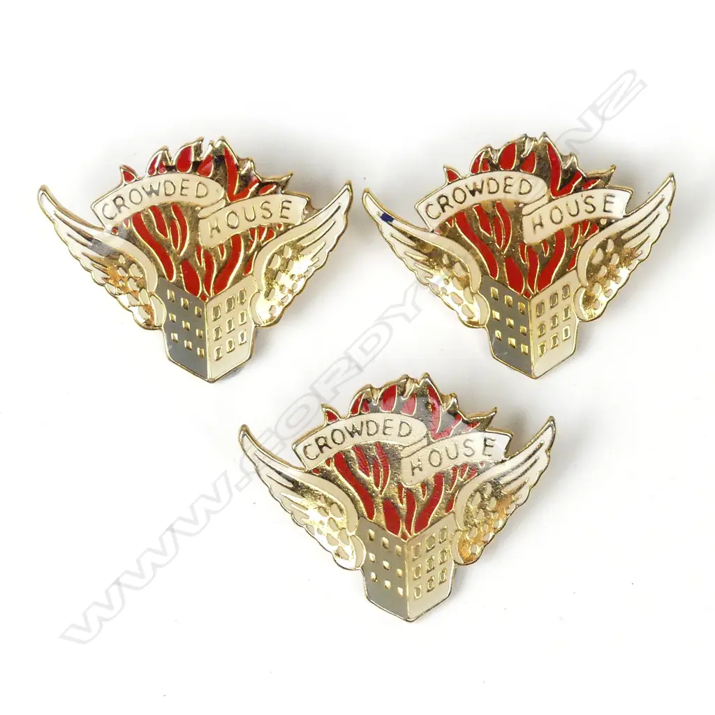 Three Crowded House badges Image 1++