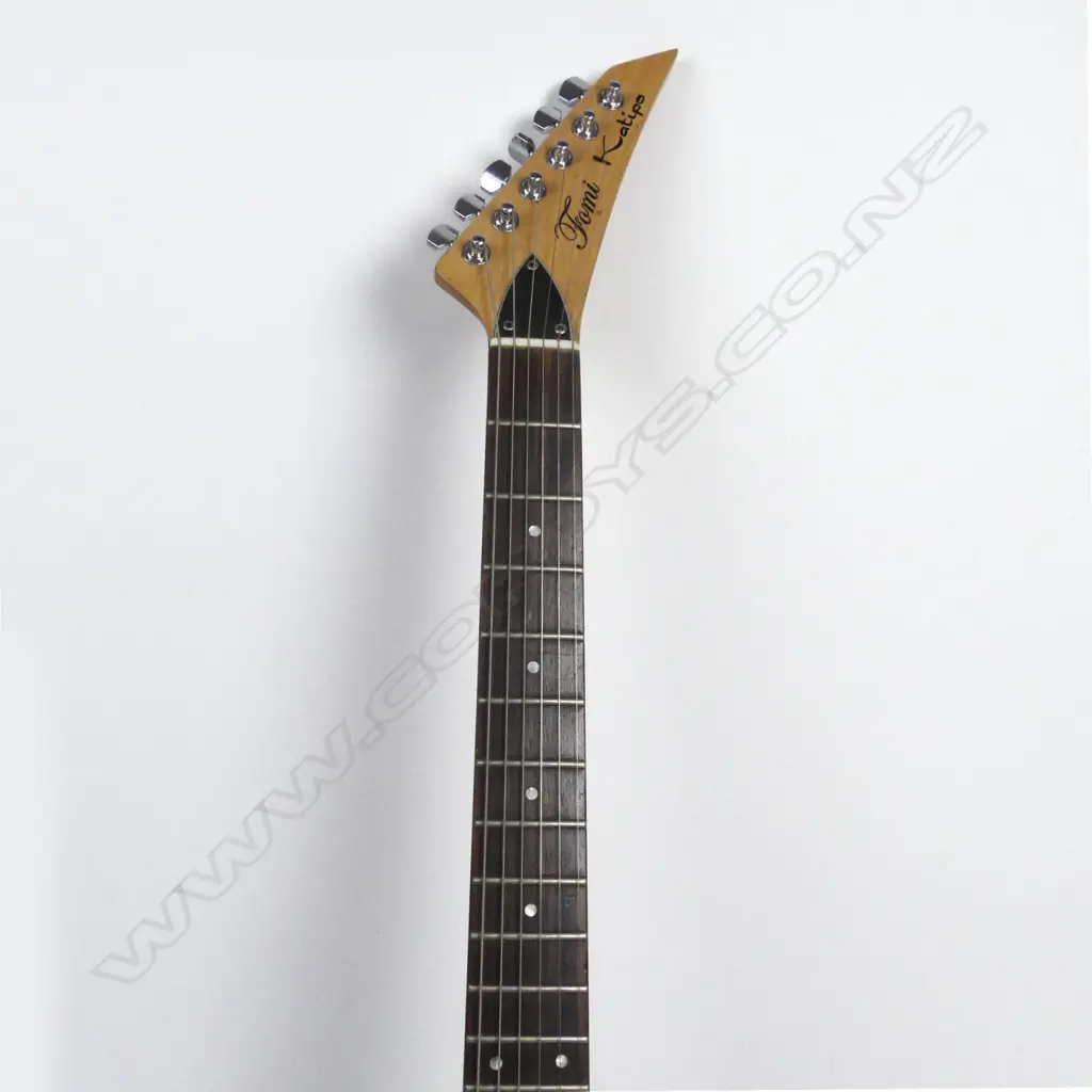 The next five lots are from musician Bill Ward; All three electric guitars were built under the brand name 'FOMI' owned by Bill Ward; ex Four Fours; Human Instinct and leader of the Bonneville Band. The Human Instinct were one of the first NZ bands to make a name in the UK moving in 1966 and playing with many well-known contemporary bands such as The Rolling Stones; Spencer Davis Group; 10cc and Status Quo Image 1++