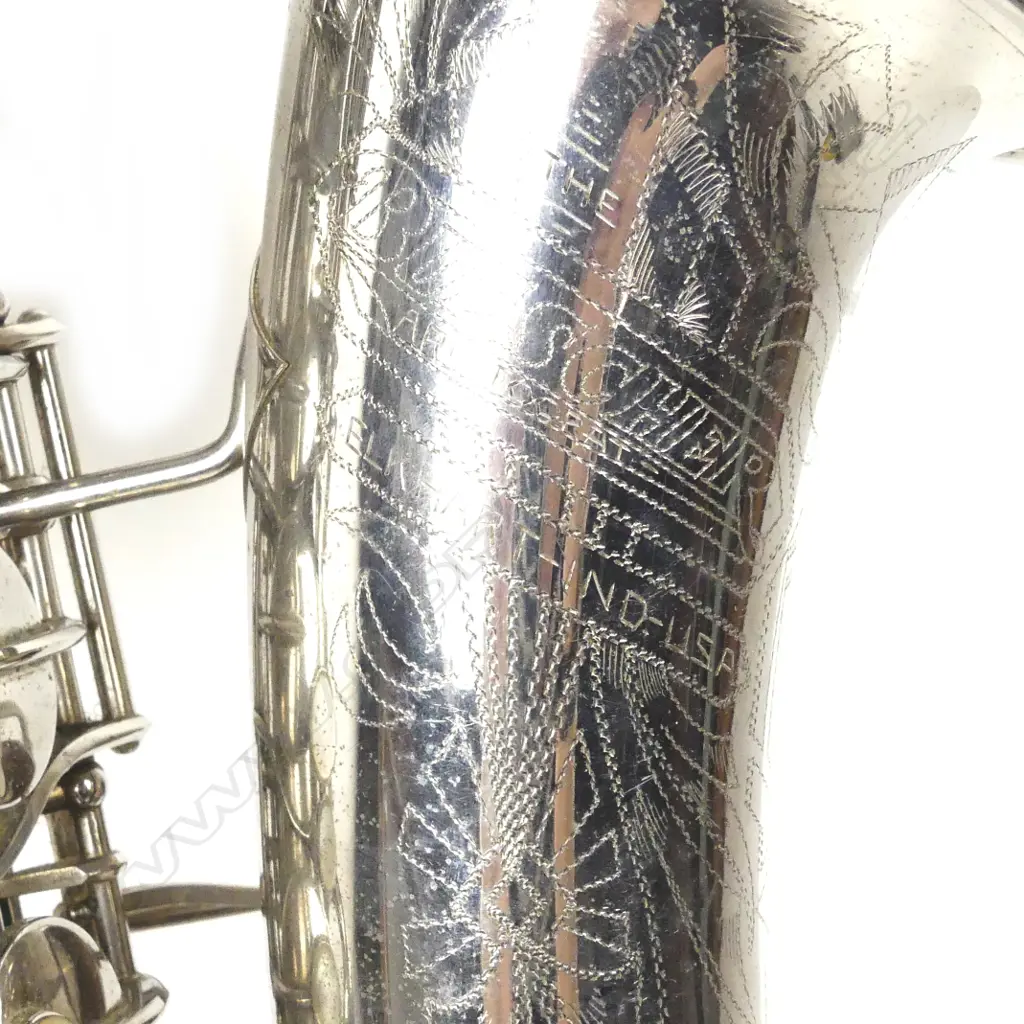 A Bruescher Aristocrat low pitch alto nickel silver saxophone Image 1++