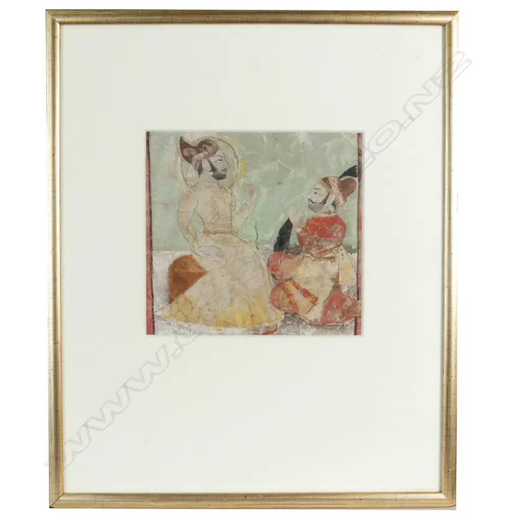 A 19th century Indian miniature painting Image 1++