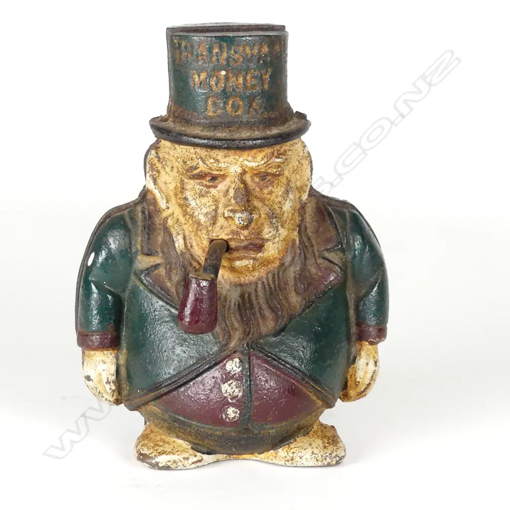 A c.1900 cast iron 'Transvaal Money Box' Image 1++