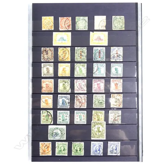A large collection of vintage Chinese stamps