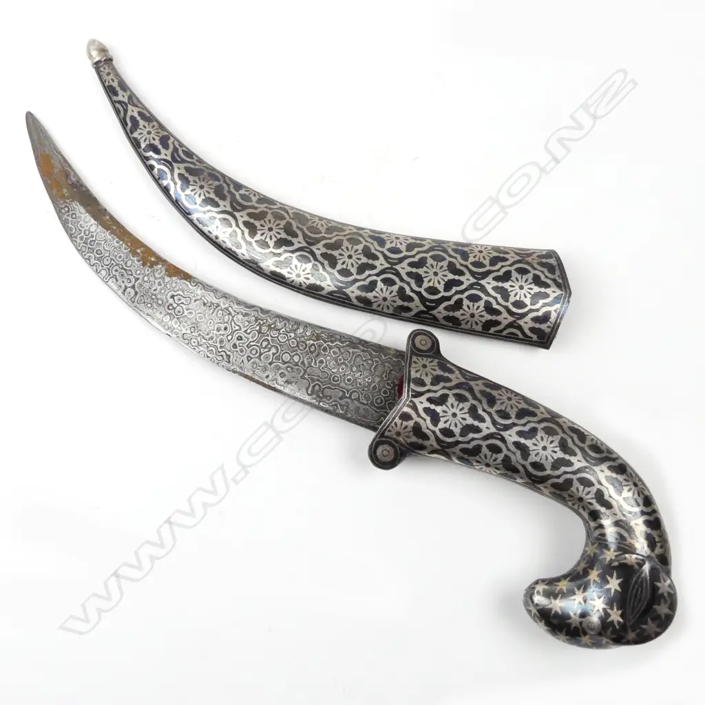 A niello silver worked jambaiya dagger Image 1++