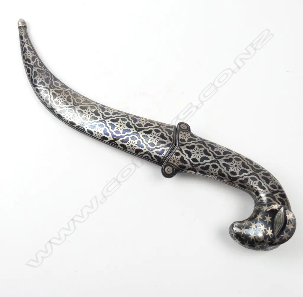 A niello silver worked jambaiya dagger Image 1++