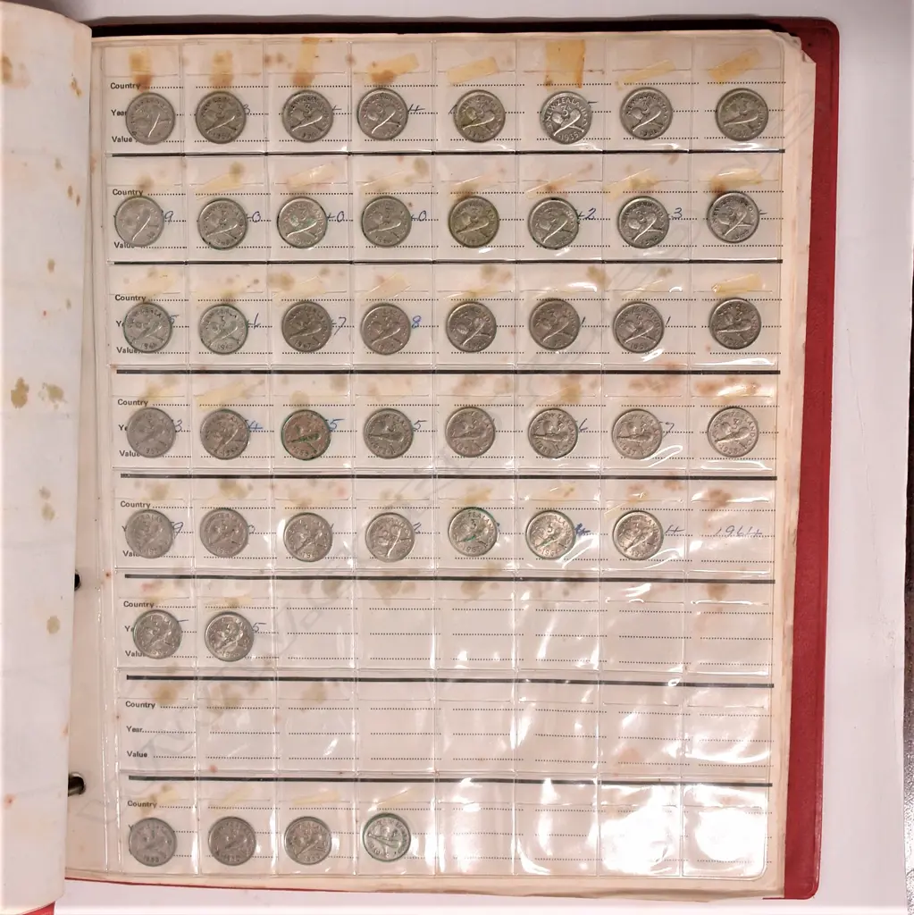An album of N.Z. pre-decimal coinage Image 1++