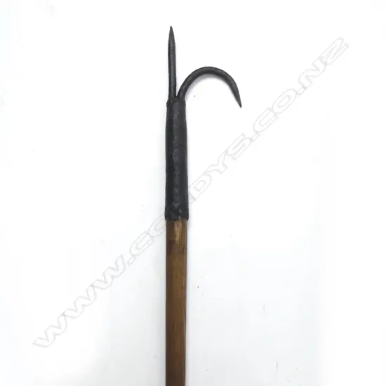 An antique whaling blubber hook