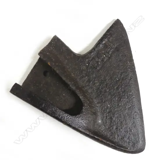 A cast iron bone/baleen cleaver head