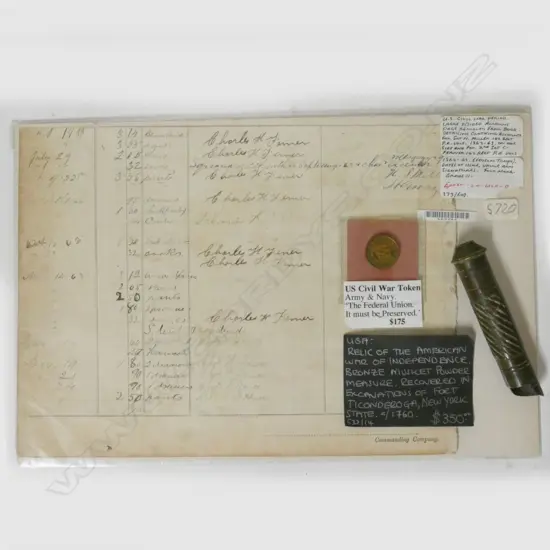 US Civil War QM uniform inventory