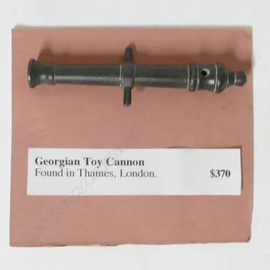 A Georgian bronze toy cannon