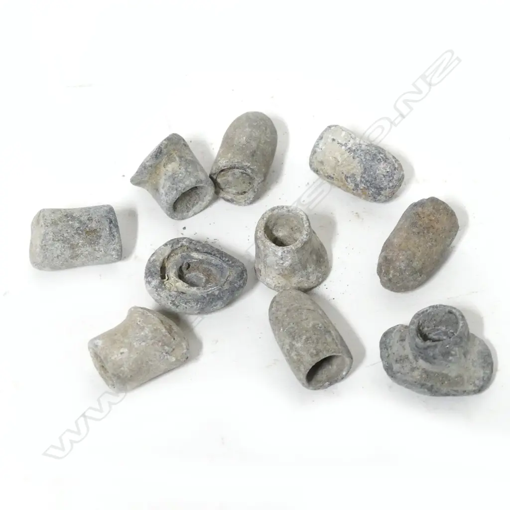 Ten lead musket projectiles Image 1++