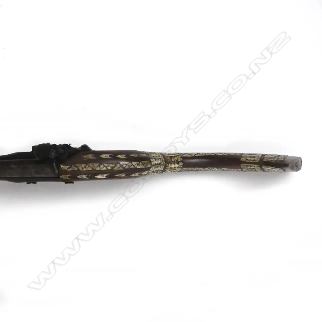 An antique Arab flintlock muzzle loading musket Image 1++