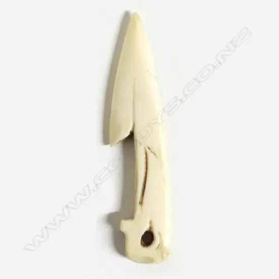 An Inuit marine ivory harpoon head