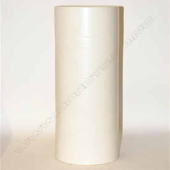A rare extra-large Crown Lynn Hand Potted cylinder vase