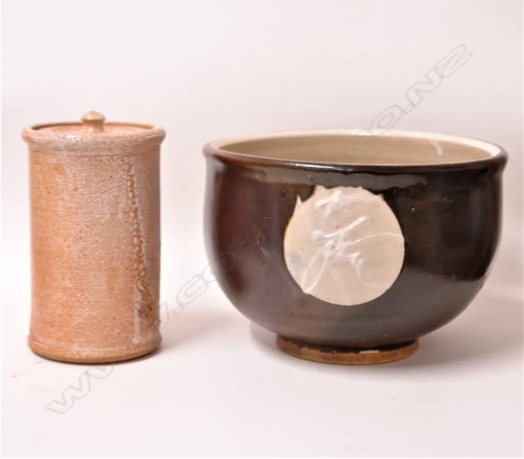 Two Paul Fisher pottery pieces Image 1++