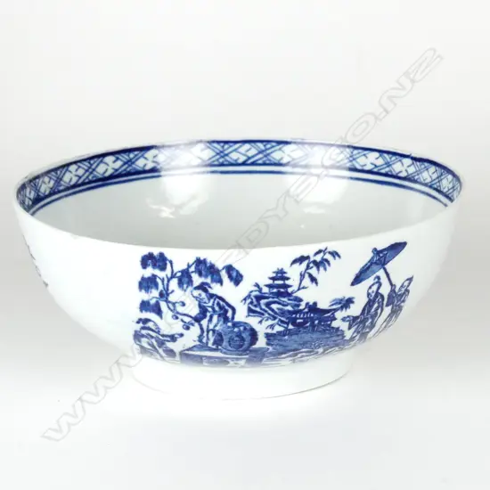 An 18thC Liverpool porcelain bowl