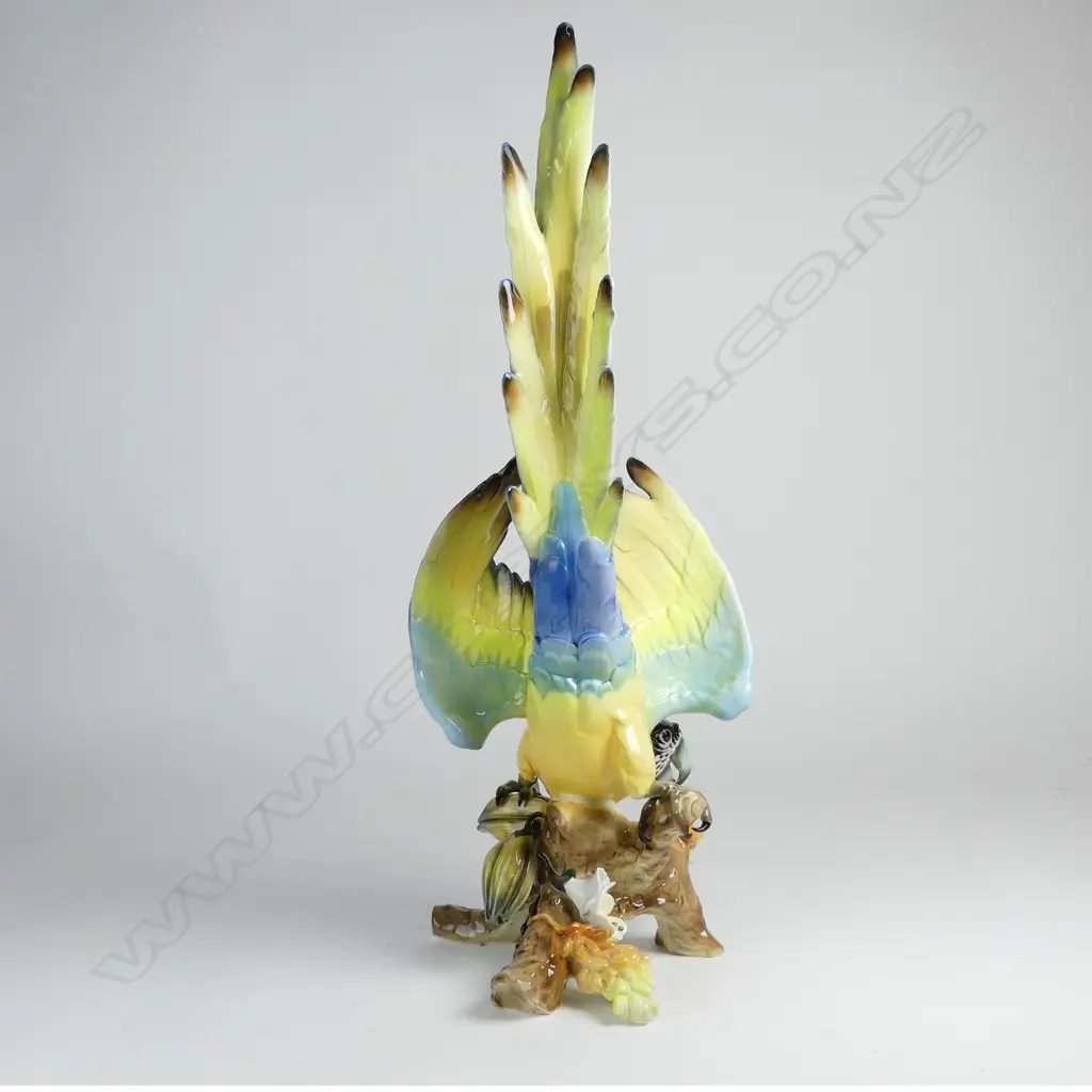 An impressive and rare Hutschenreuther study of a macaw parrot Image 1++
