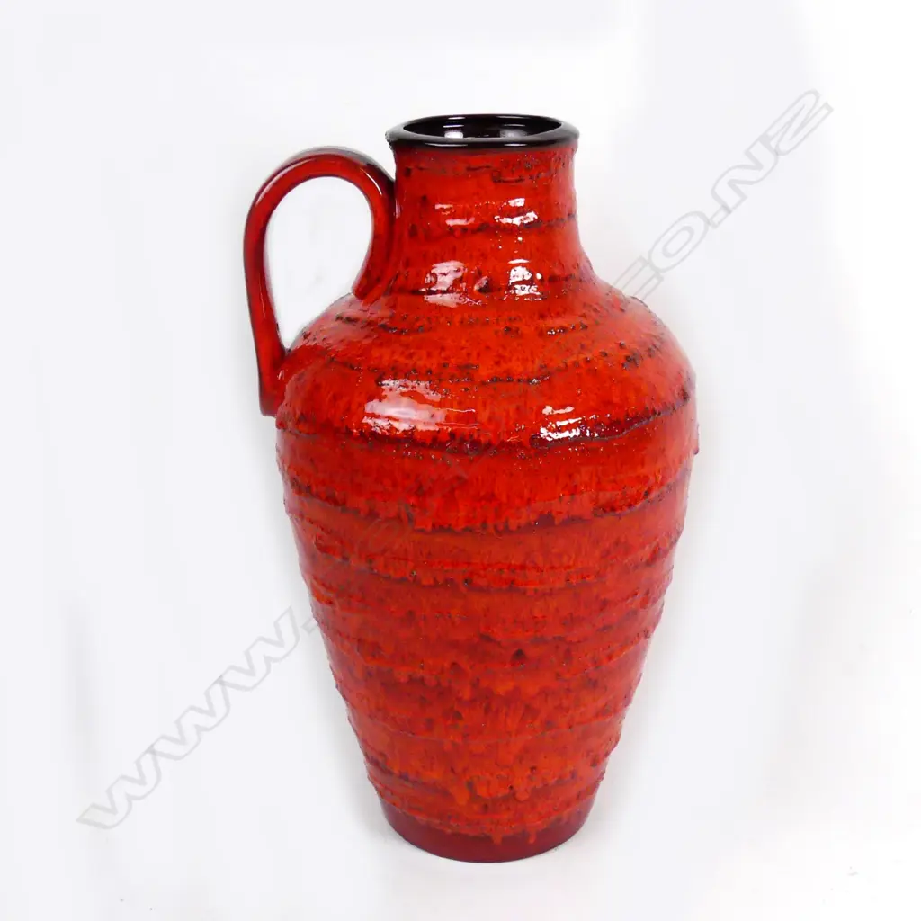 A large West German pottery floor vase Image 1++