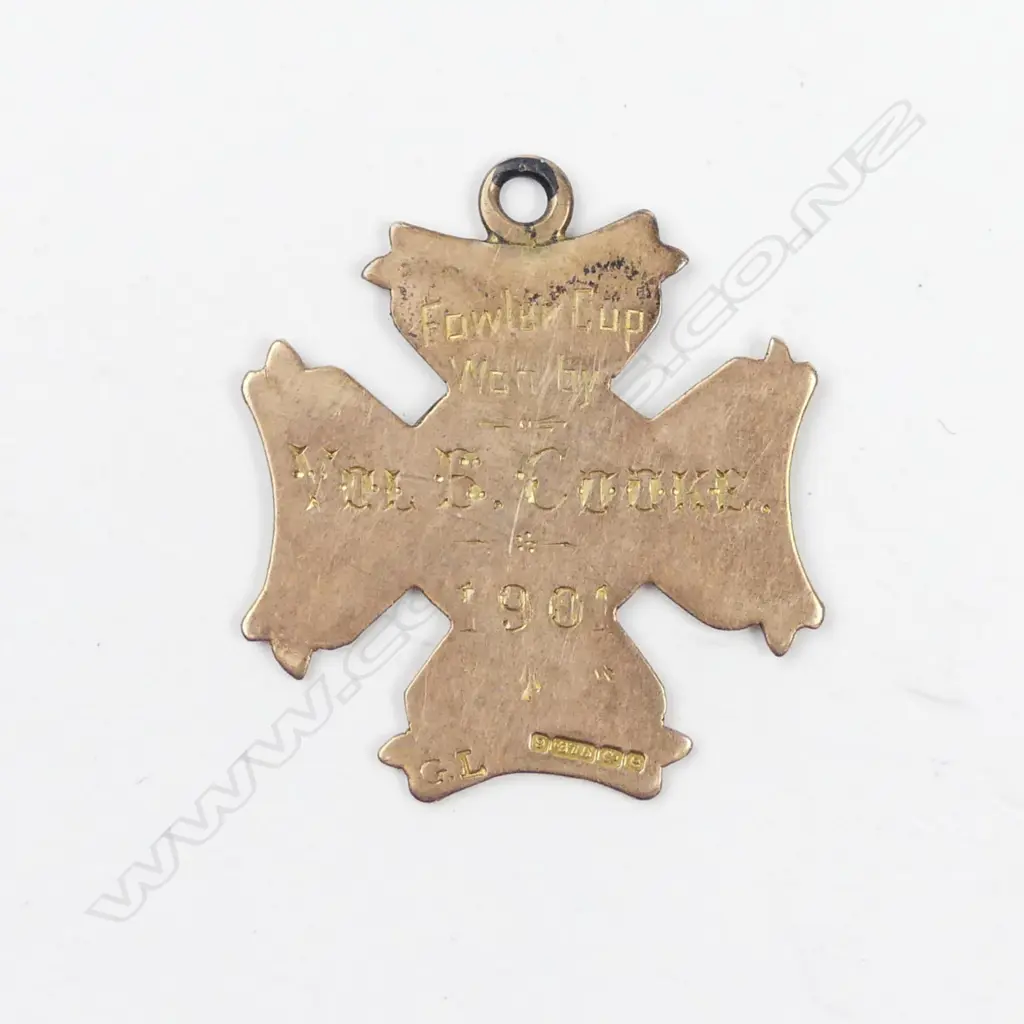 An early 1900 9ct rose gold medal Image 1++