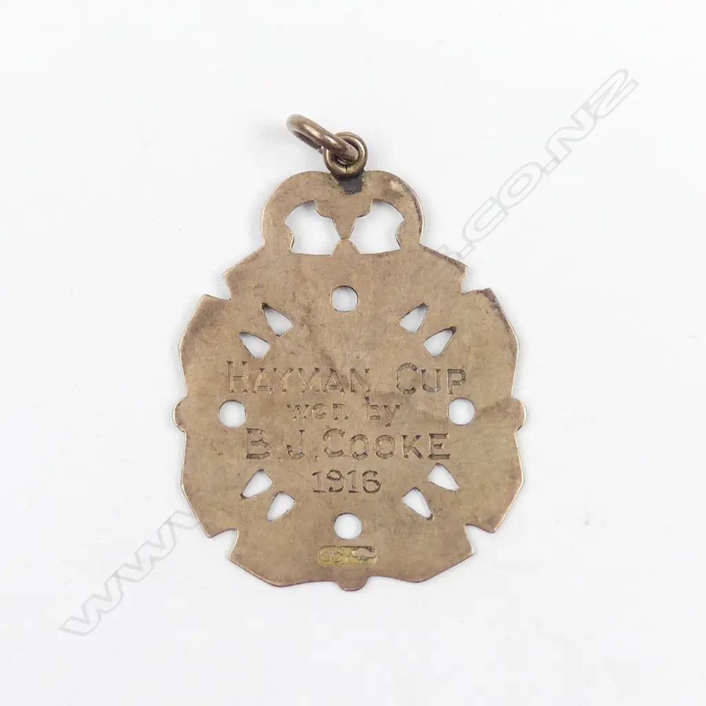 An early 1900 9ct rose gold medal Image 1++