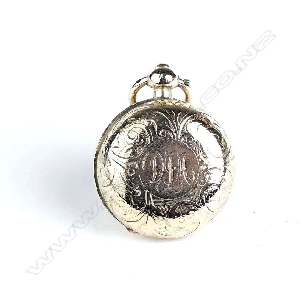A c.1900 Dennison Watch Co. gold plated sovereign case Image 1++