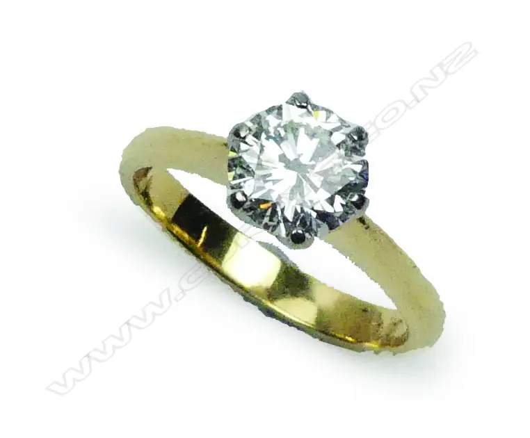 An impressive 1.2ct. solitaire diamond ring Image 1++