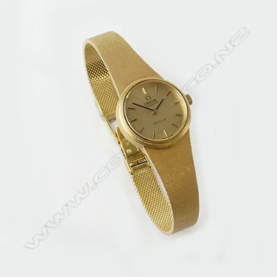 A vintage 18ct. yellow gold Omega De Ville lady's wristwatch