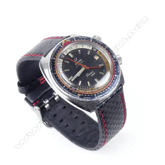 A 1960s vintage Enicar Sherpa Guide GMT automatic gent's wristwatch