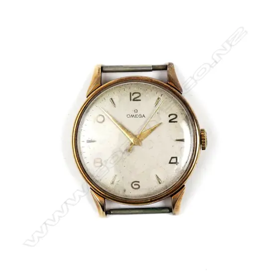 A vintage 14ct gold gent's Omega wristwatch
