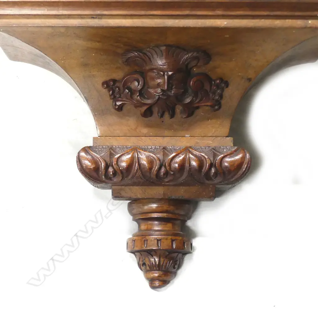 A 19thC walnut cased regulator wall clock Image 1++