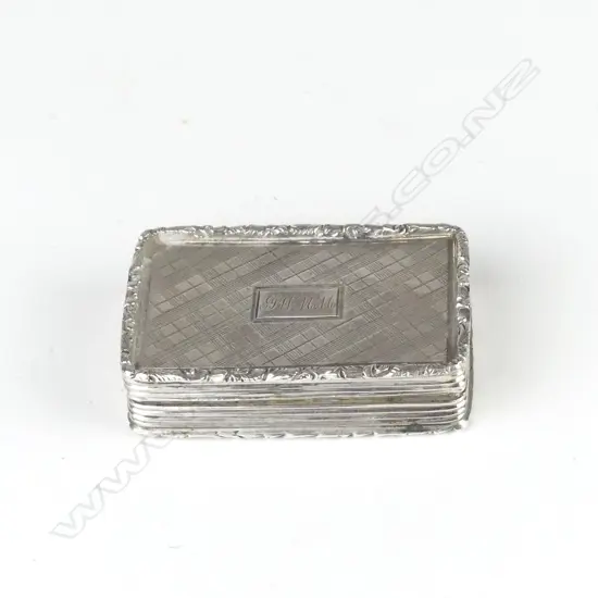 A Victorian silver vinaigrette
