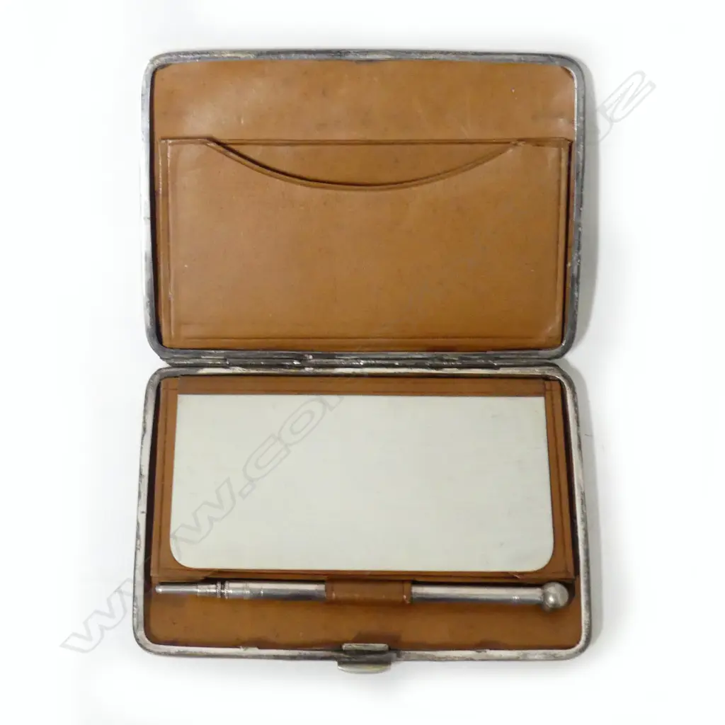 A late Victorian silver writing case Image 1++