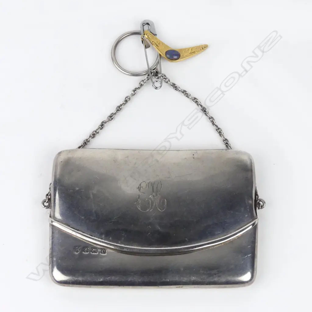 An early 20thC silver chatelaine card case Image 1++