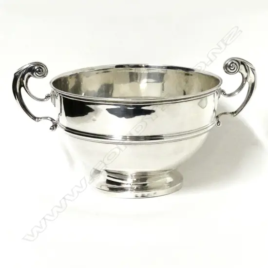 A silver rose bowl
