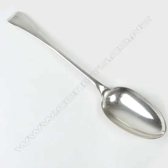 An Edwardian silver pie spoon