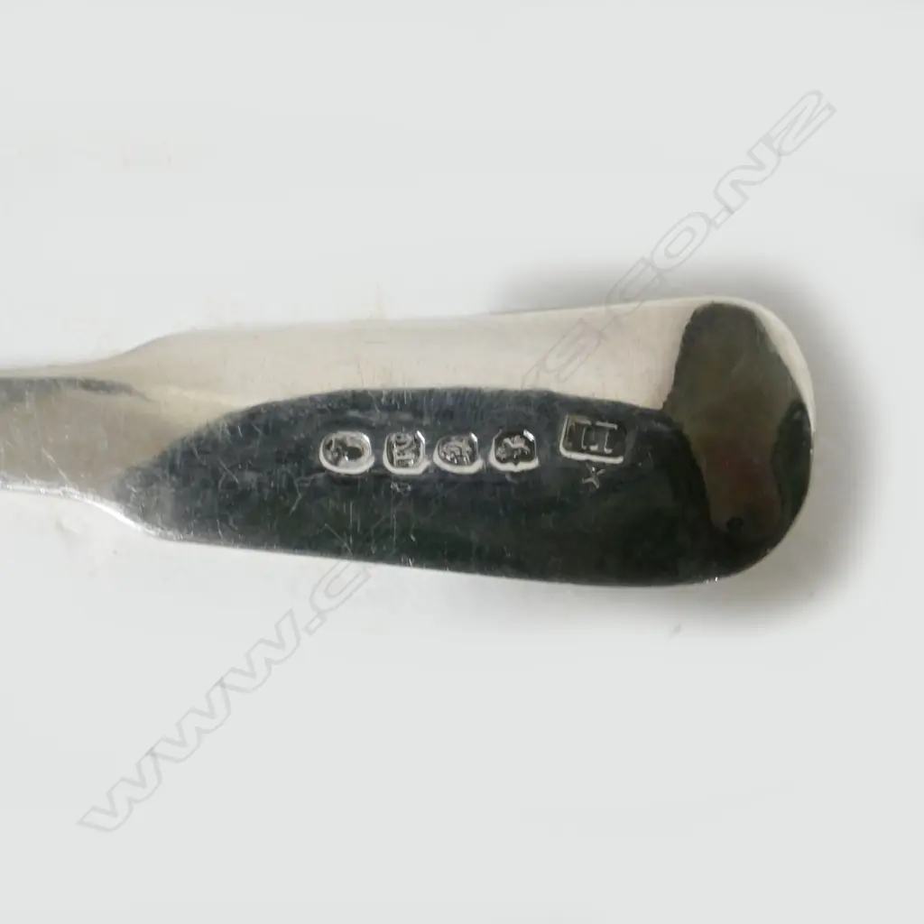 A pair of George III silver berry spoons Image 1++