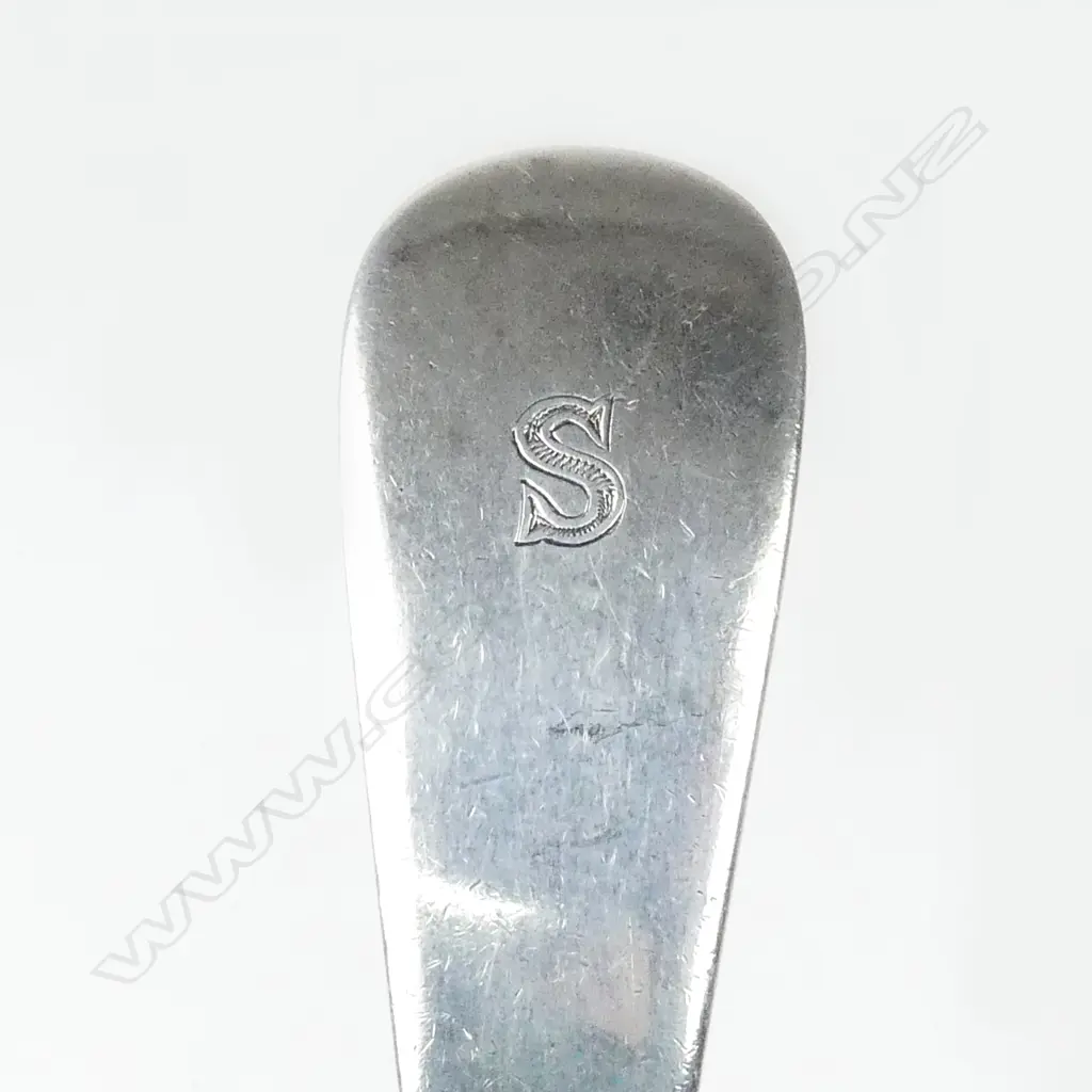 An Edwardian silver soup ladle Image 1++