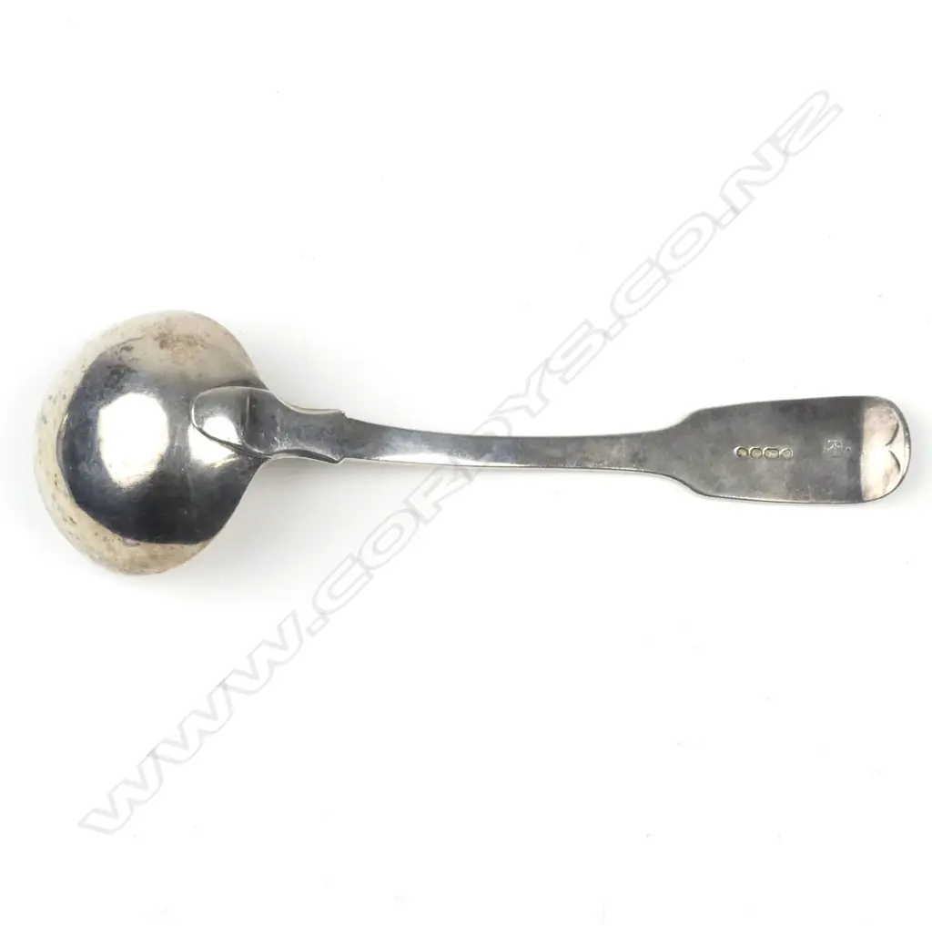 An early Victorian silver sauce ladle Image 1++