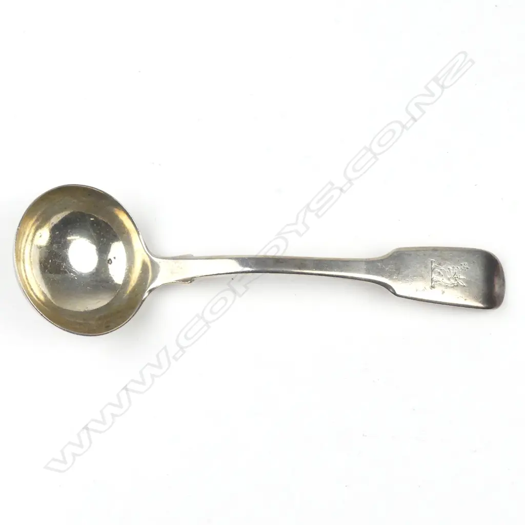 An early Victorian silver sauce ladle Image 1++